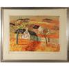 Image 1 : Andre Even S/N Lithograph, Houses in Landscape #1237746