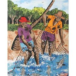 Isiah Nicholas Island Painting, Fishing #1237748