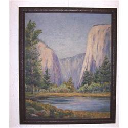 Eleanor Simms Black Painting Yosemite-art #1237861
