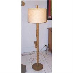 Rattan Floor lamp (midcentury modern light) #1237881