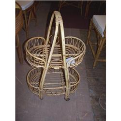 rattan basket cart (tropical, modern) #1237884