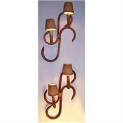 Pair of Sconces (mid century modern, tropical) #1237885