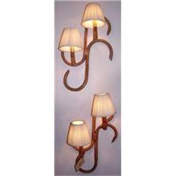 Pair of Sconces (mid century modern, tropical) #1237886