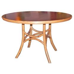 Rattan Dining Table (vintage, modern, tropical)#1237891