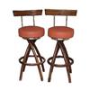 Image 1 : Pair of Rattan Stools (modern, mid century) #1237895