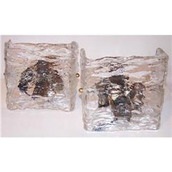 Pair Mazzega Italy sconces-post modern, retro #1237926