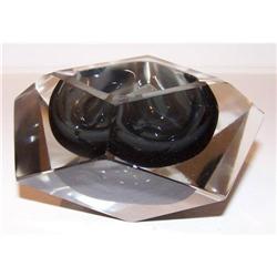 Luigi Mandruzzatto Italian glass ashtray-retro #1237929