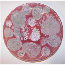 Higgins glass bowl from estate-midcentury #1237947