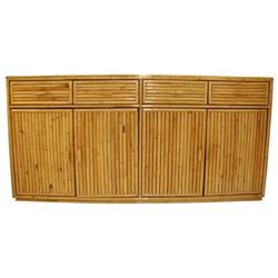 Rattan Cabinet/Credenza (mid century modern) #1238002