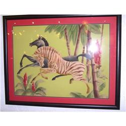 Tropical Print, signed "Peters" (modern art) #1238004
