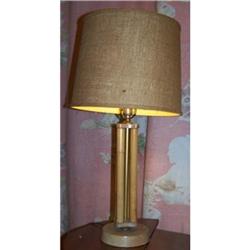 Rattan w/ Bamboo Columns Lamp (modern coastal) #1238016