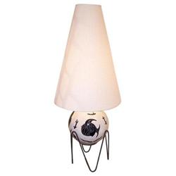 Mid Century Pottery & Iron Lamp (modern) #1238027