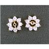 Image 1 : 14k DIAMOND Earring JACKETS  .50 CARATS! #1238051