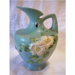1940's Roseville White Rose Ewer #990 #1238061