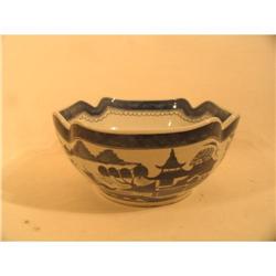 Chinese Export Blue and White Notched Corner #1238077