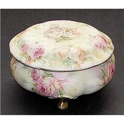 Royal Bayreuth Tapestry 3 Color ROSE Powder Jar#1238158