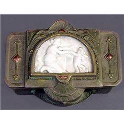 Schafer Vater Fairy and Cherub Jasperware Box  #1238159