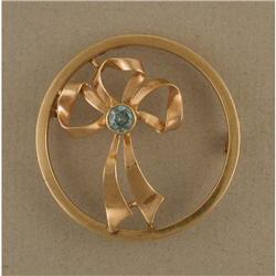 Rose gold zircon pin #1238241