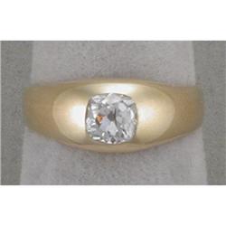 14K old mine-cut diamond ring #1238264