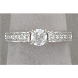 14K old European-cut diamond ring #1238268