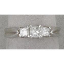 Princess-cut Diamond and Platinum Ring #1238272