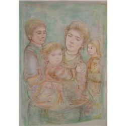 Potrait of a Family  by Edna Hibel large #1238284