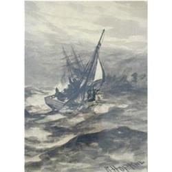 Robert Hopkin  Watercolor, Signed Listed artist#1238295