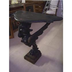 1800 carved consolle bracket black wood #1238297