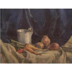 OLD UKRAINE HUNGARIAN PAINTING STILL LIFE #1238301