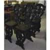 Image 1 : 4 CARVED RENAISSANCE STYLE WOODEN CHAIRS 1800  #1238304