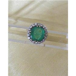 C.1910~IMPORTANT 3.95 EMERALD AND DIAMOND RING #1238318