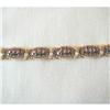 Image 1 : 1950's Ruby/Diamond/Sapphire/14K Link Bracelet #1238334