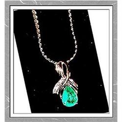 EMERALD 2.30 Carat TEAR DROP PEAR * Colombia.  #1238351