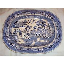 A Blue Willow Stoneware  English Platter... #1238353