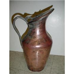 French copper jar or pitcher, early 1800's  #1238454