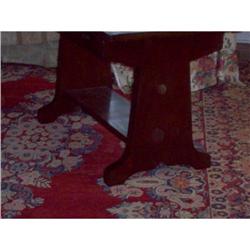 Prarie School library table in mahogany #1238480