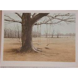 Helen Rundell, The Swings, Signed  Litho #1238520