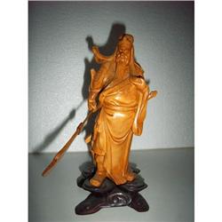  chinese yellow birch wood carving #1238533