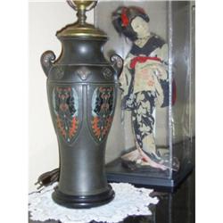 Antique Nippon Phoenix Vase Lamp 1891 #1238539