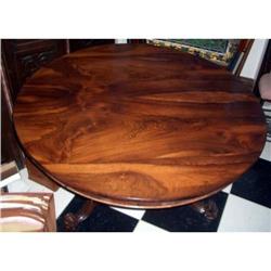 1840s Antique Rosewood Round Breakfast Table #1265011