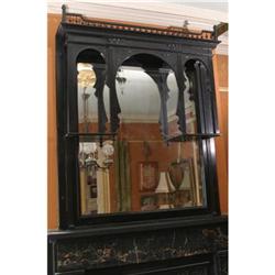 Ebonized Eastlake Mantle Mirror #1265024