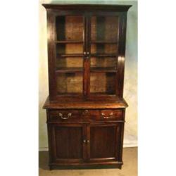 Painted Pine Glass Door Cupboard #1265034