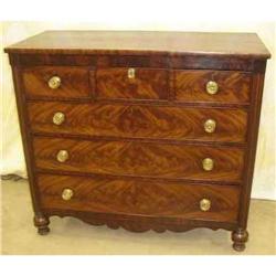 English Mahogany  3 over 3 Chest #1265044