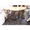 Image 1 : French wrought iron console w/marble #1265133