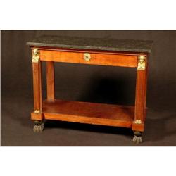 19th C. Empire Period mahogany console  #1265277