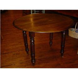 Antique Louis Philippe table, drop leaves, 1870#1265425