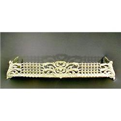 Antique Cast Iron Fireplace Fender Rococo #1265433