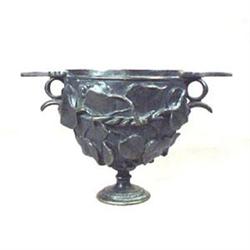 Antique Italian Bronze Vessel Urn Signed #1265438