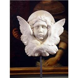   19th C. Carved Marble ANGEL Fragment-ITALY  #1265609