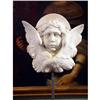 Image 1 :   19th C. Carved Marble ANGEL Fragment-ITALY  #1265609